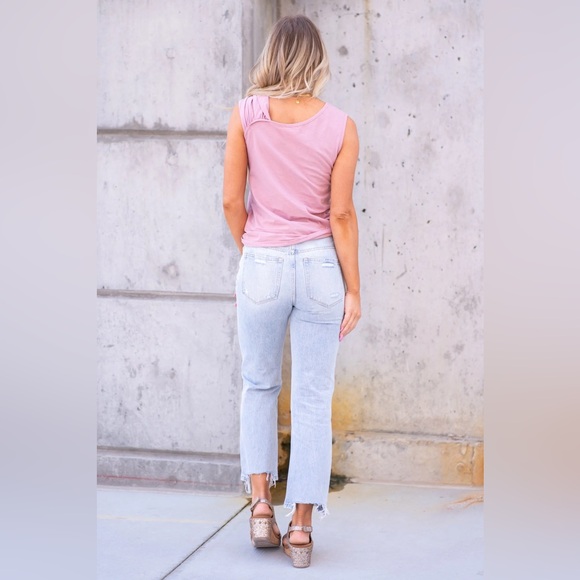 VERVET ONE LOVE 90S VINTAGE HIGH RISE RELAXED CROP - Picture 2 of 10